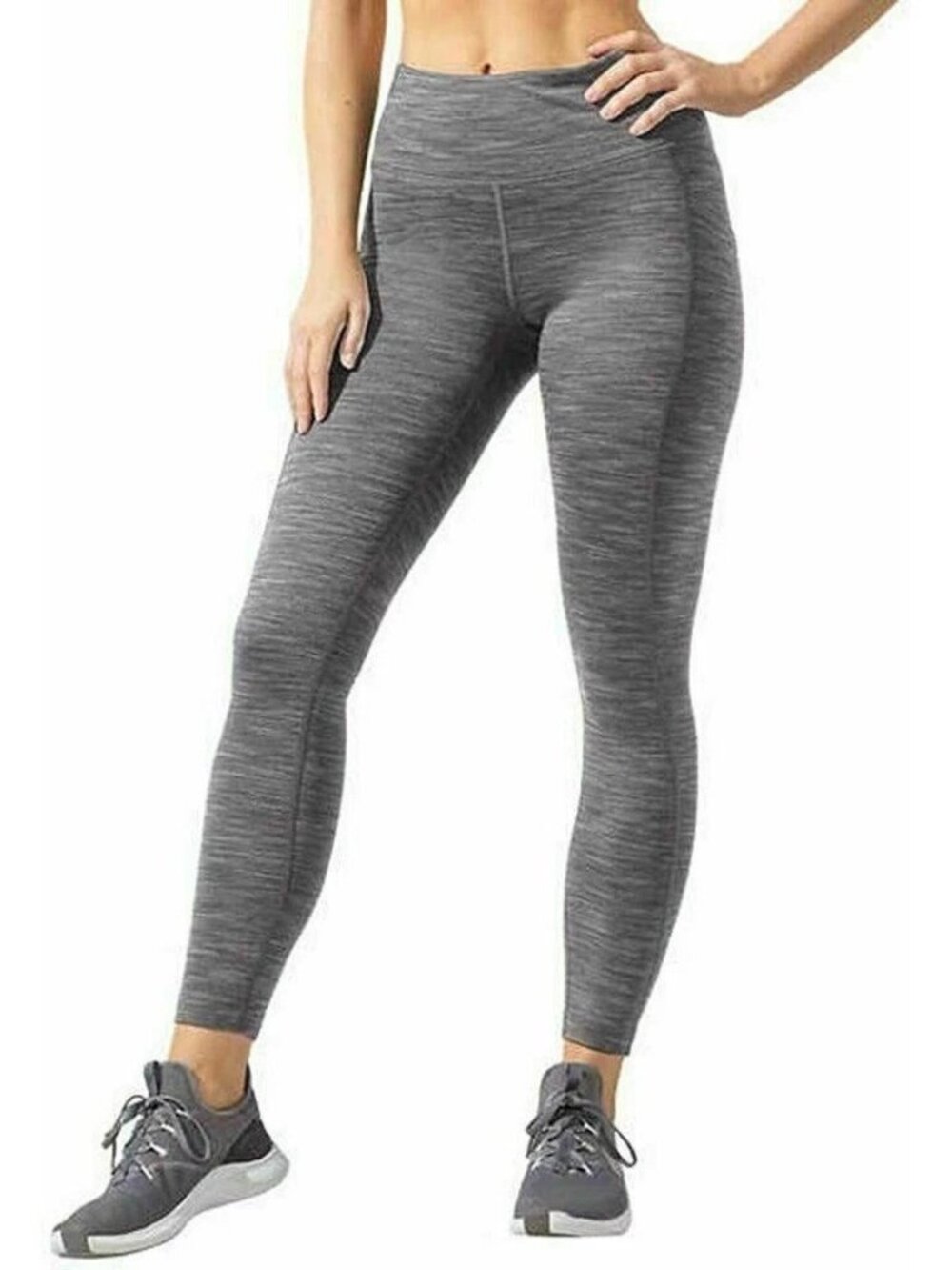 Mondetta Brushed Jacquard High Waisted Pocket Performance Leggings Size Large